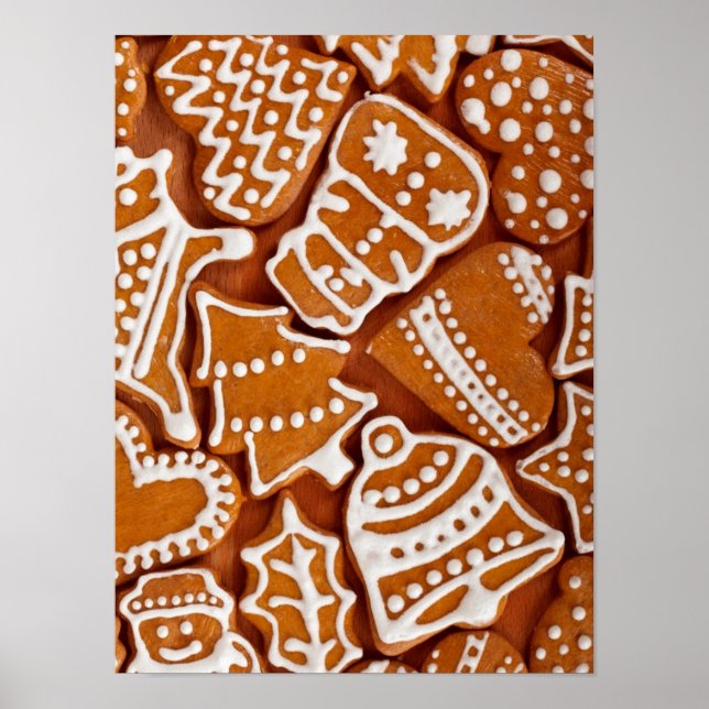 Julgingerbröd Biscuber Poster (Framsidan)