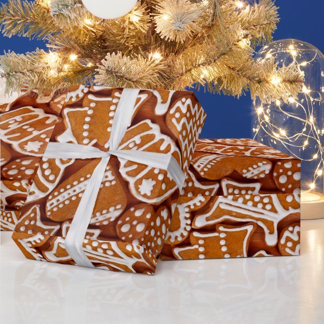 Julgingerbröd Biscuber Presentpapper (Helgdagar)