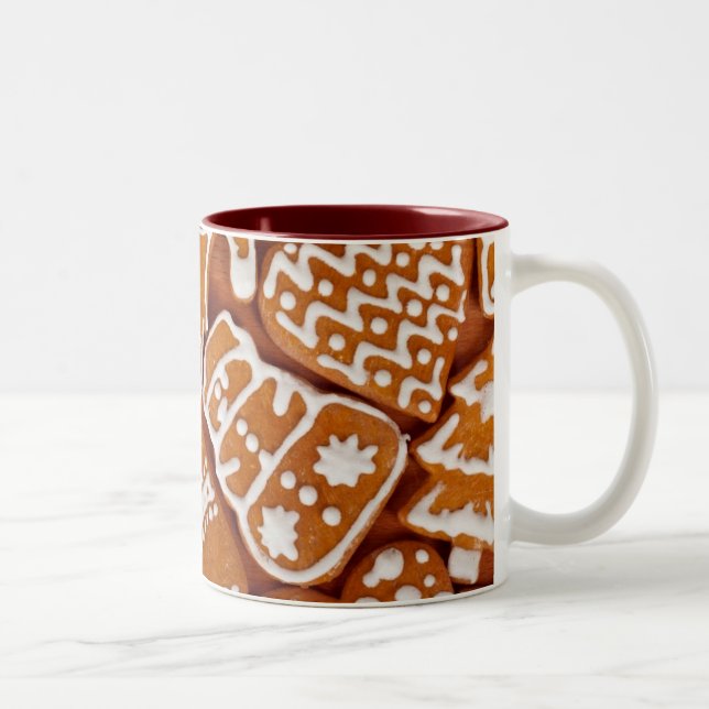 Julgingerbröd Biscuber Två-Tonad Mugg (Höger)