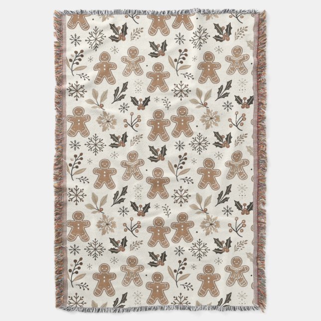 Julgingerbröd Cookies Filt (Framsidan Vertikal)