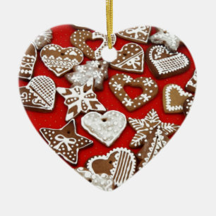 Julgingerbröd Cookies Julgransprydnad Keramik