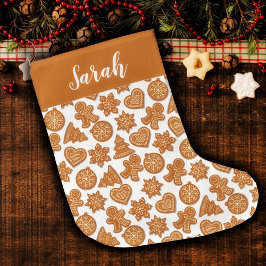 Julgingerbröd Cookies Julhus Stor Julstrumpa