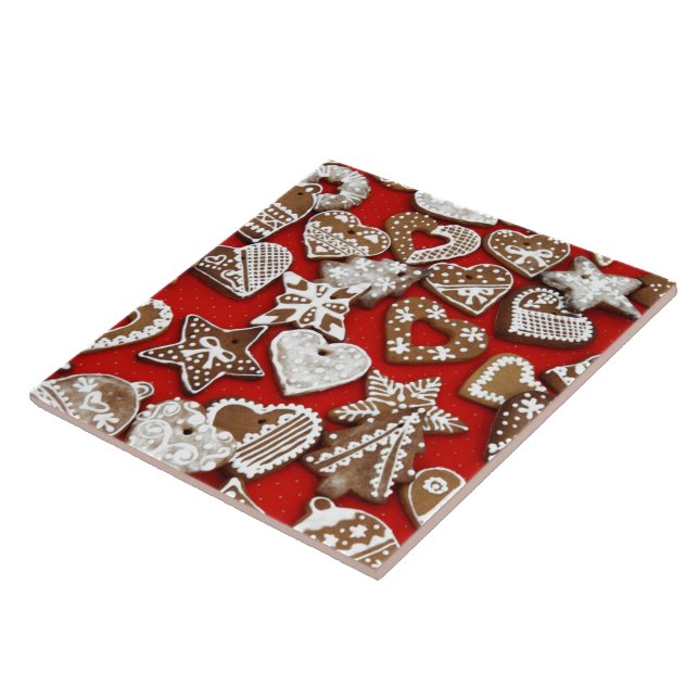 Julgingerbröd Cookies Kakelplatta (Sidan)