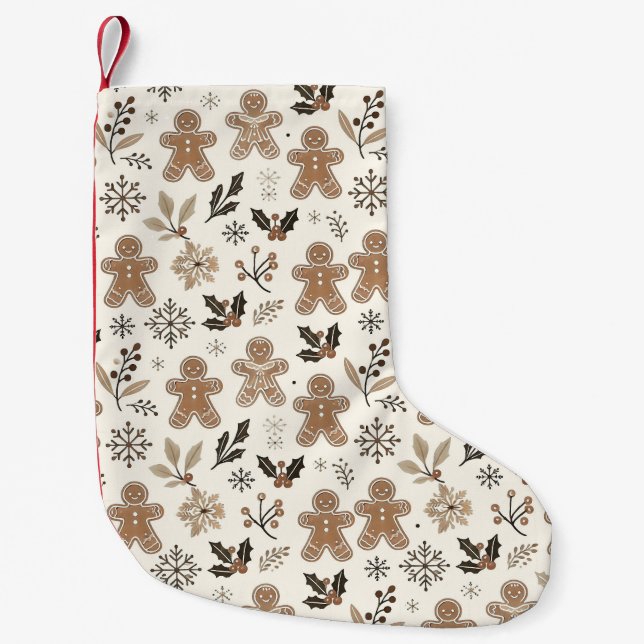 Julgingerbröd Cookies Liten Julstrumpa (Framsidan)