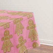 Julgingerbröd Flickans Rosa Tablecloth