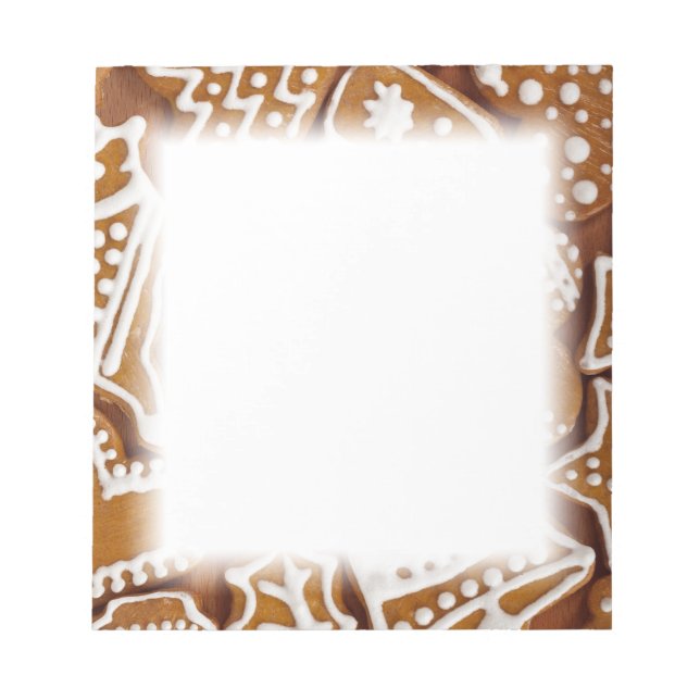 Julgingerbröd Helgdag Cookies Anteckningsblock (Framsida)