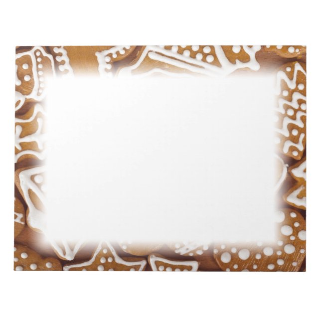 Julgingerbröd Helgdag Cookies Anteckningsblock (Framsida)