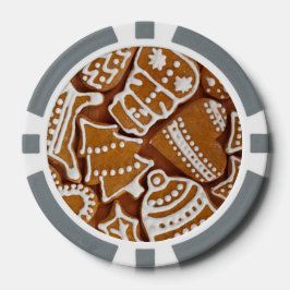 Julgingerbröd Helgdag Cookies Poker Marker