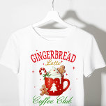 Julgingerbröd Latte Coffee Klubb Festive T Shirt<br><div class="desc">Julbrödbröd Latte Coffee Klubb Festive Helgdag Tri-Blend Shirt har ett rött kaffe mugg accentuerat med gingerbröd och polkagrisar med texten "Gingerbröd Latte Coffee Klubb" i modern manustypografi. Perfekt för julklappar,  party och firande,  julklappar,  födelsedagar och så vidare. Skapat av Evco Studio www.zazzle.com/store/evcostudio</div>