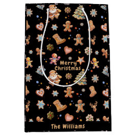 Julgingerbröd Namn Anpassningsbar Roligt Cute Blac