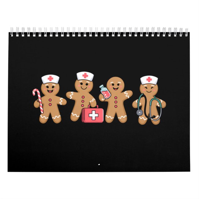 Julgingerbröd Nurse Team Crew-gåvor Kalender (Omslag)