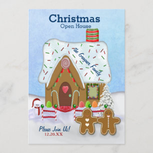 Julgingerbröd Öppna House Inbjudan