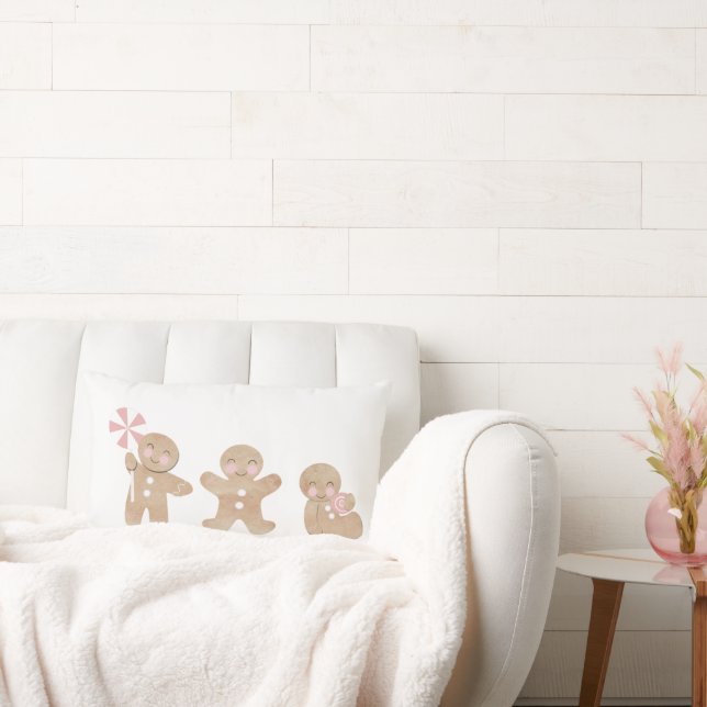 Julgingerbröd Rosa Throw cushion Lumbarkudde (Soffa)