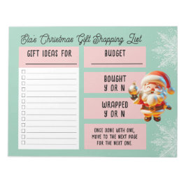 Julgipsens julklapp - köplista Tomt Anteckningsblock