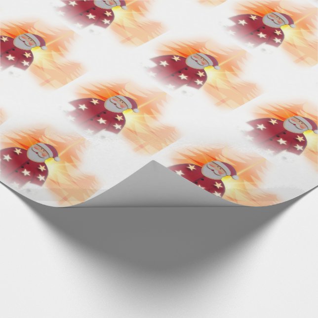Julgipsens omfång/Jultomten Presentpapper (Hörn)