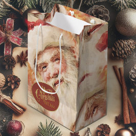 Julgipset med Vintage Jultomten