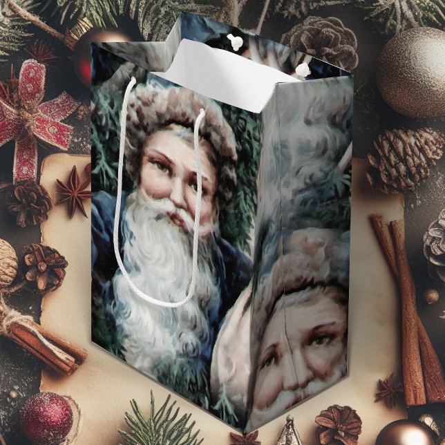 Julgipset med Vintage Jultomten (vintage Santa Claus Christmas gift bag)