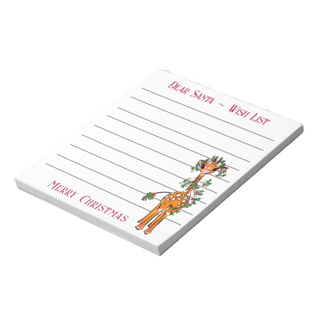 Julgiraff, jultomtens anteckning anteckningsblock (Roterad)
