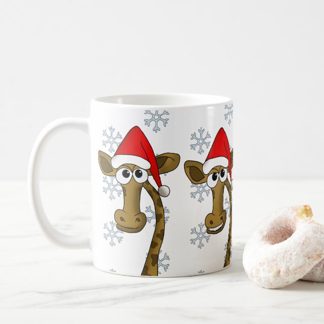 Julgiraffe Kaffemugg (Med munk)