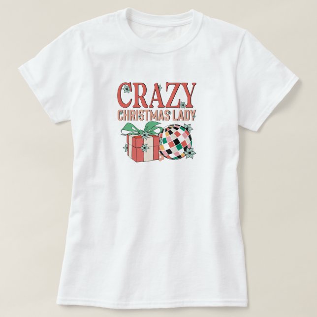 Julglad galen juldam  t shirt (Design framsida)