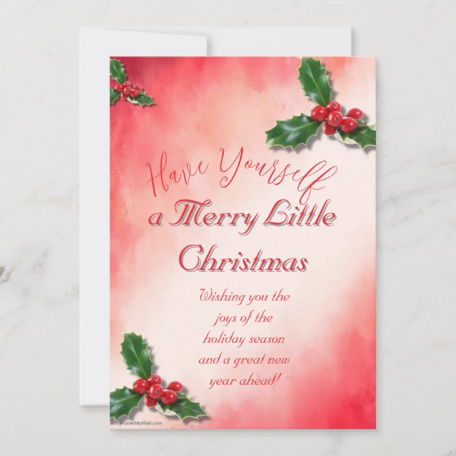 Julglad inbjudan (Framsida)