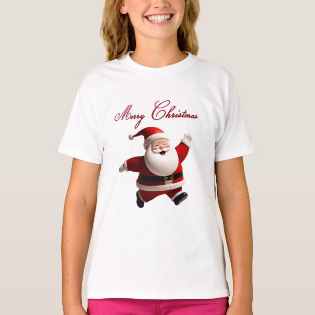Julglad Julen Gott Barn T-Shirt (Framsida)