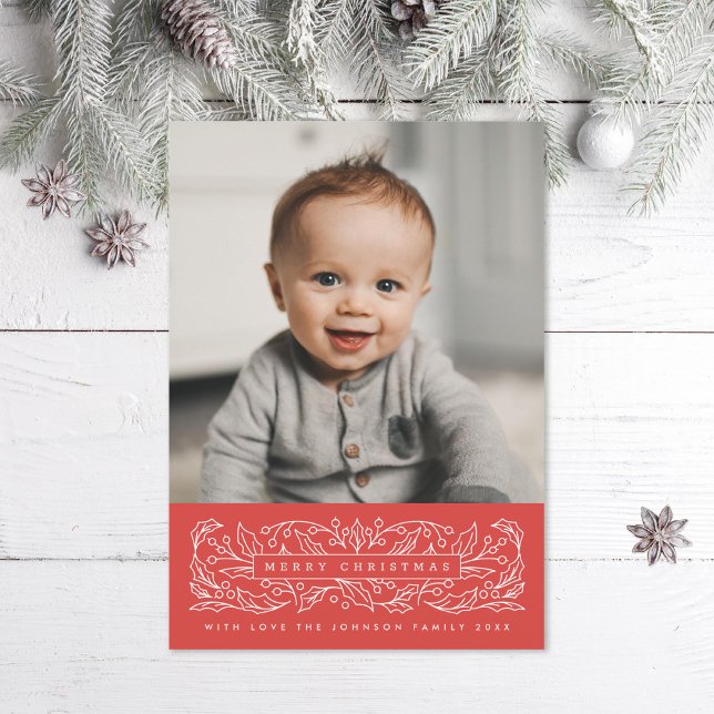 Julglad julhälsning klassisk bild julkort (Skapare uppladdad)