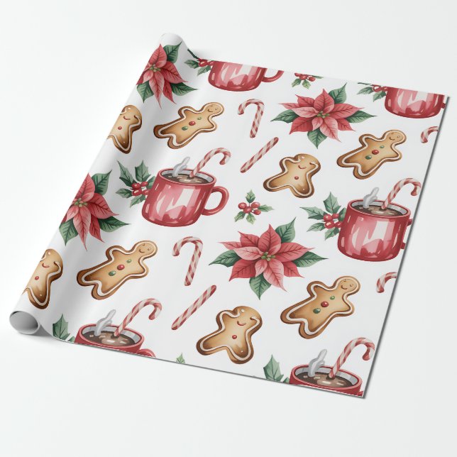 Julglad presentpapper (Utrullad)