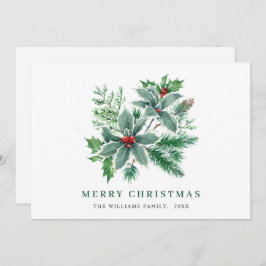 Julglad Vattenfärg Julbär Julhälsning Julkort