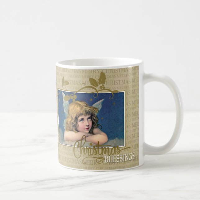 Julglädje ängel kaffemugg (Höger)