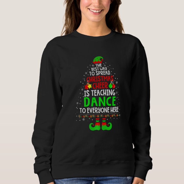 Julglädje Är Lärande Dans Tomte Alv Lärare T Shirt (Framsida)