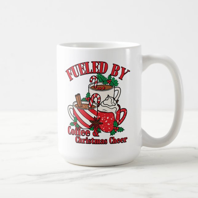 Julglädje avbildat på julkaffekoppar kaffemugg (Höger)