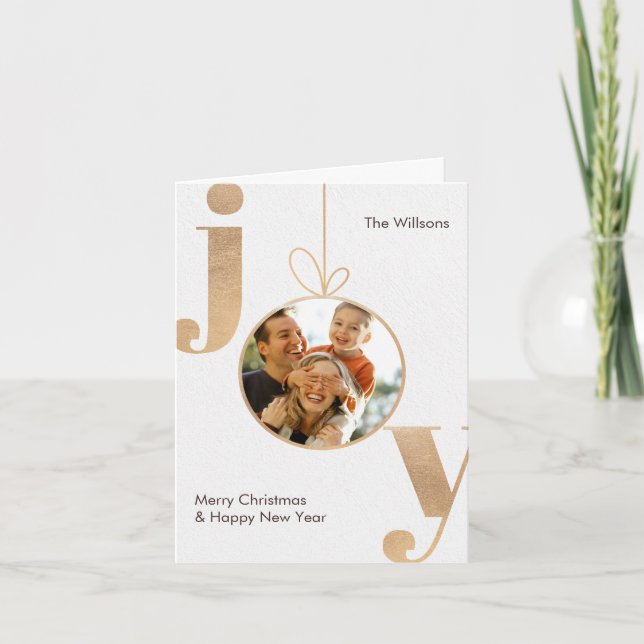 julglädje bild  helgkort (Framsida)