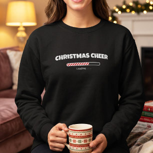Julglädje Candy Cane Laddningslist. Roligt Xmas T Shirt