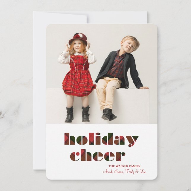 Julglädje Foto Julkort (Framsida)