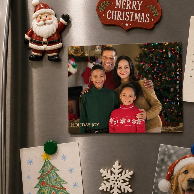 Julglädje Kul Magnetisk Familjefoto Jul (Skapare uppladdad)