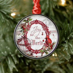 Julglädje metallisk juldekoration