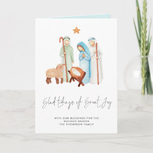 Julglädje Nativitet Vikter Julkort Helgkort