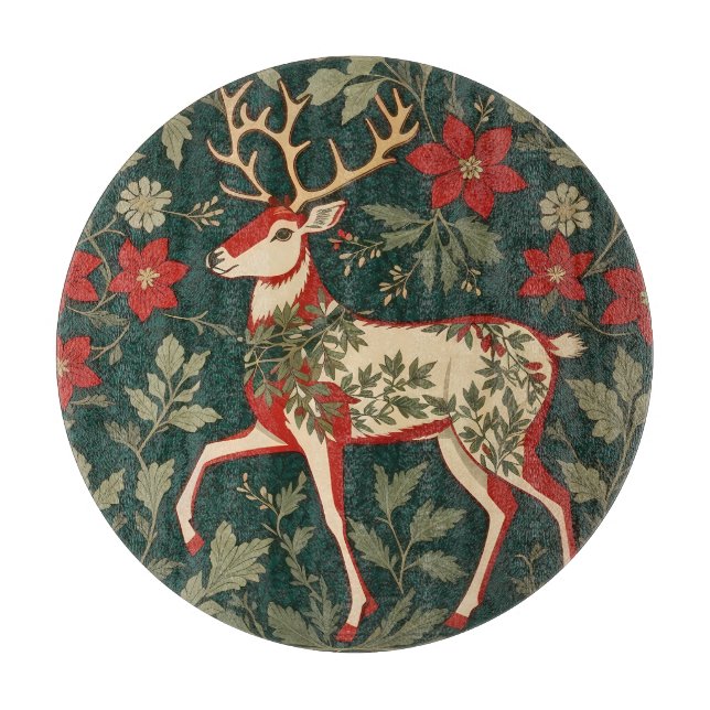 Julglädje Ren William Morris Inspirerad (Framsidan)