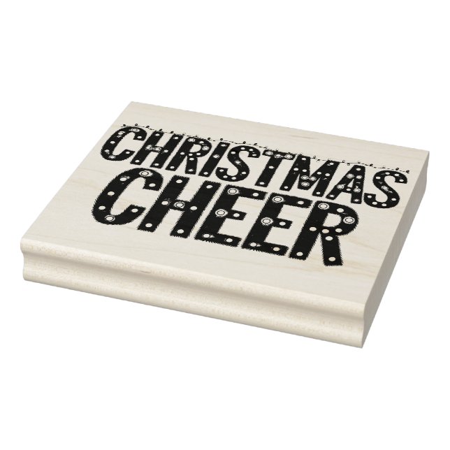 Julglädje Typografi  Stämpel (Stämpel)