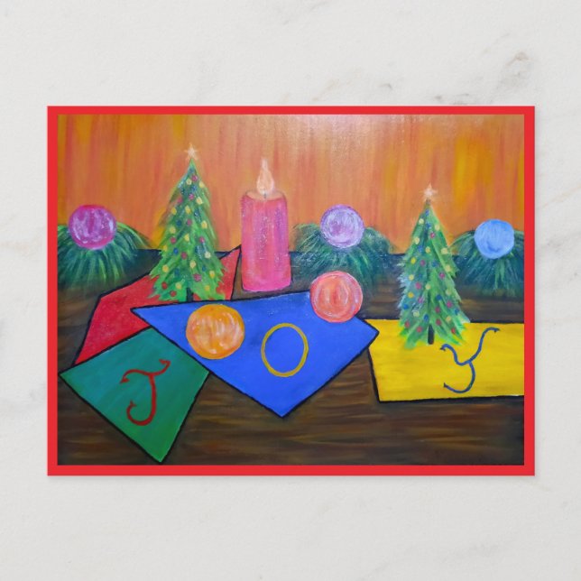 Julglädje vykort (Framsida)