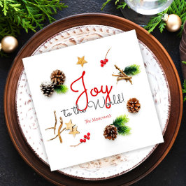 Julglädjen i Elegant till världskriget Pappersservett