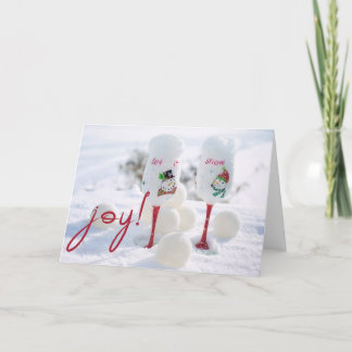 Julglädjen - Låt det snöa - Din FOTO Anteckningskort