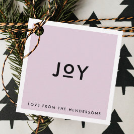 Julglädjen | Lilac Lila Minimal enkel Gåvor Etiketter