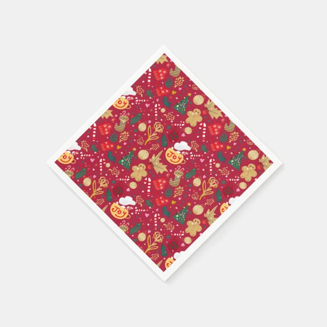 Julglädjen Pappersservett (Hörn)