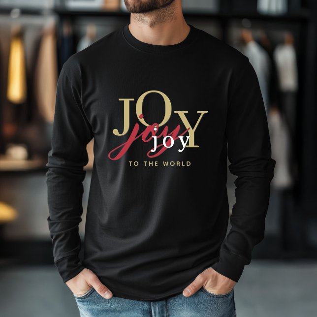 Julglädjen till World Typography Tri T Shirt (Skapare uppladdad)