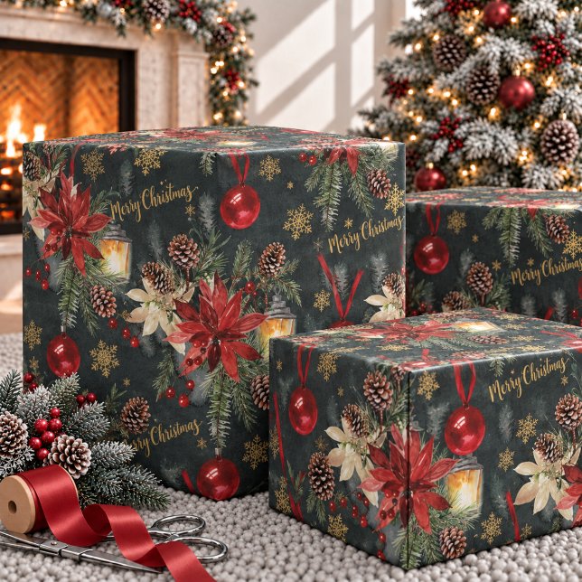 Julglans i prakt Glansig Presentpapper (Skapare uppladdad)