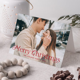 Julglans Röda God Jul Foto Helgkort