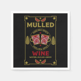 Julglöd Rött Vin Pappersservett