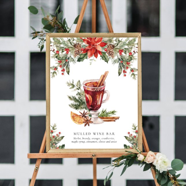 Julglögg Bar Signaturdryck Tecken Poster (Skapare uppladdad)